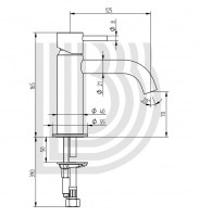 MONOMANDO LAVABO ACERO INOX STEEL BIANCHI